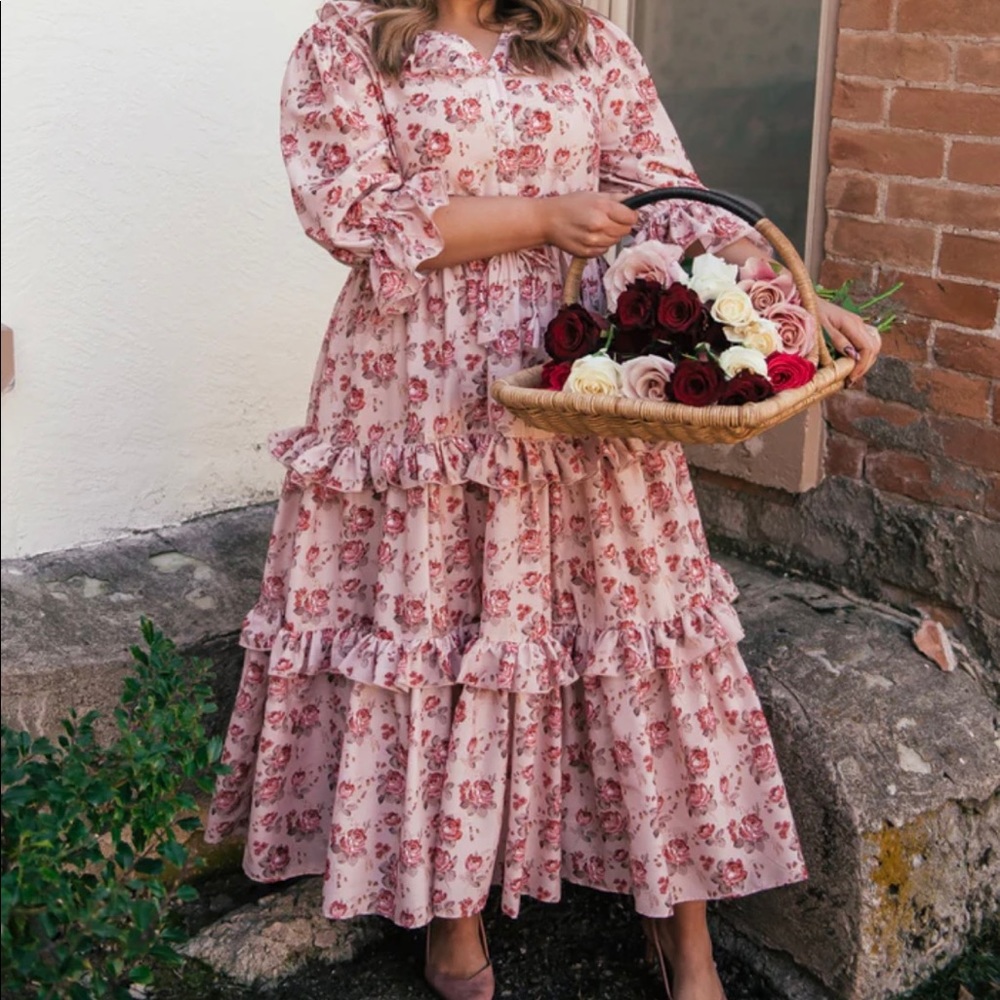 MIDI to long length floral dress